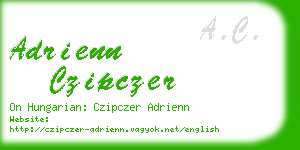 adrienn czipczer business card